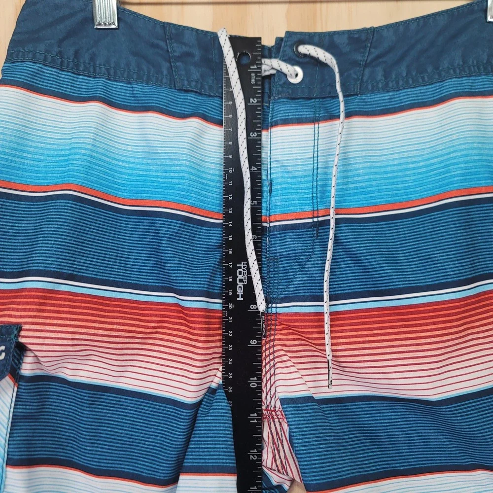 Billabong Originals All Day Mens Board Shorts Size 32 Blue Orange Striped Swim